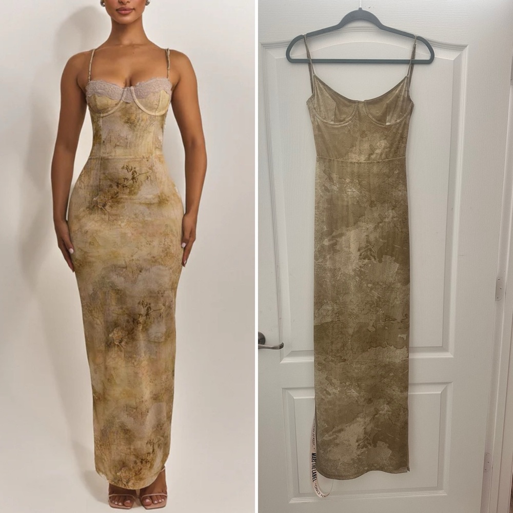 Mars The Label Beige Maxi Dress 10